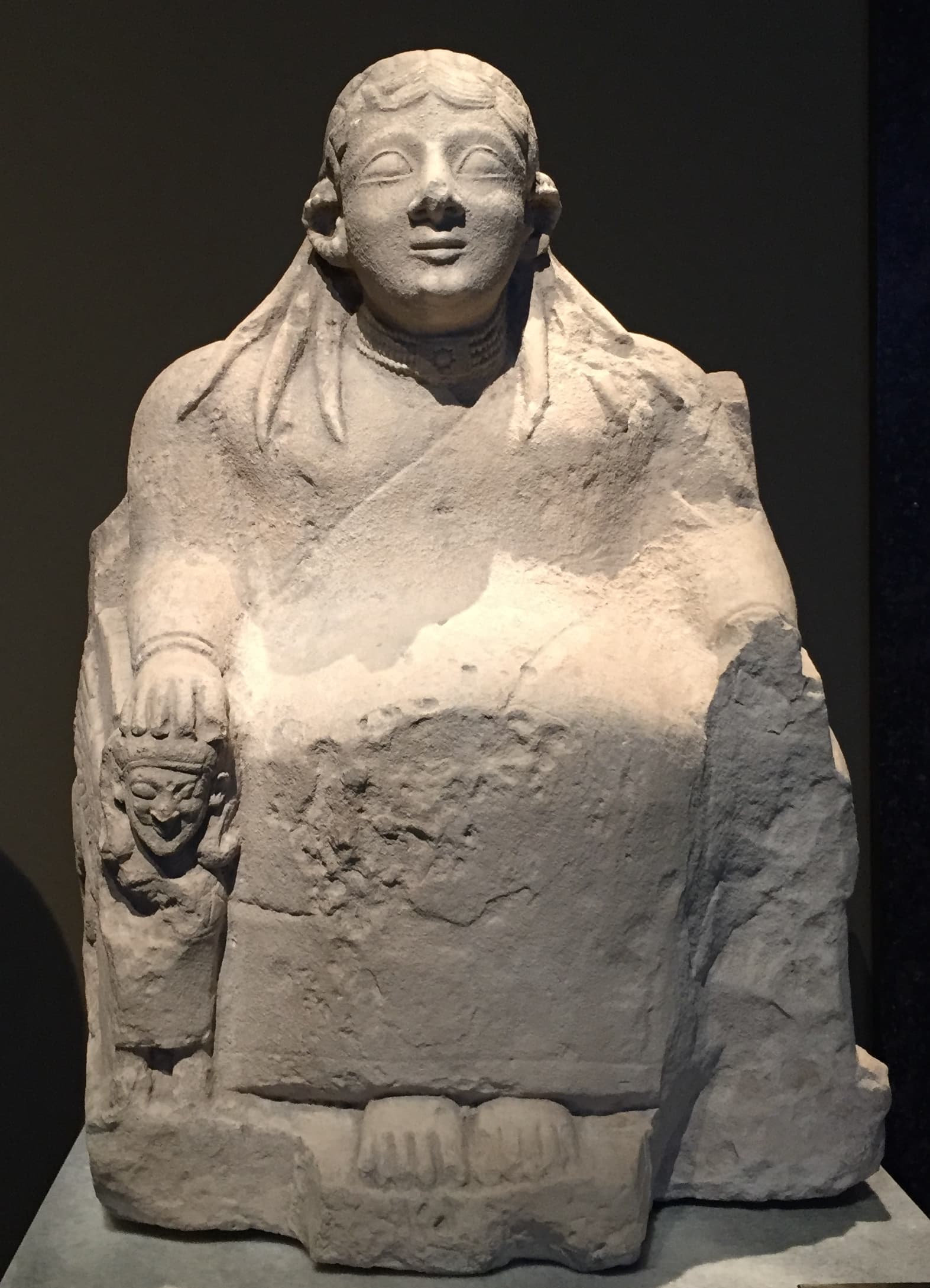 A Phoenician goddess identified with Astarte seated on a throne